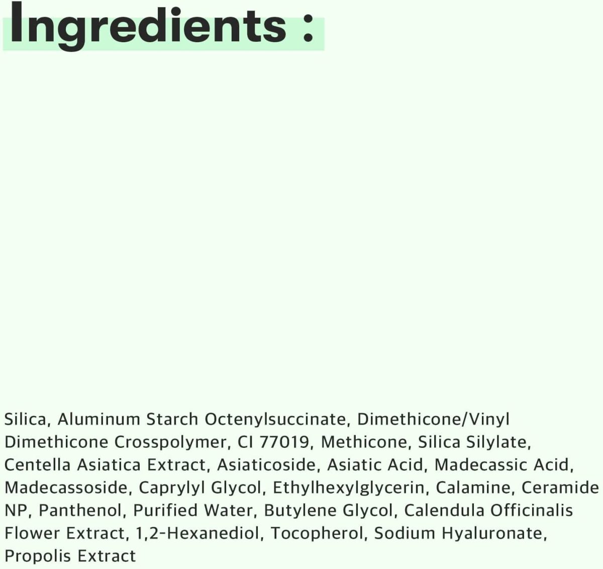 Cica No-Sebum Powder