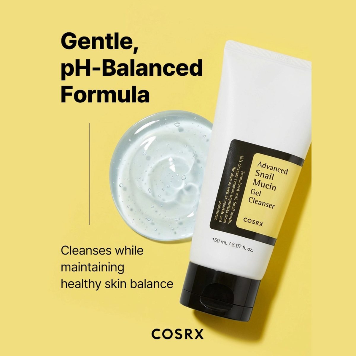 COSRX Advanced Snail Mucin Gel Cleanser - Korean Skincare