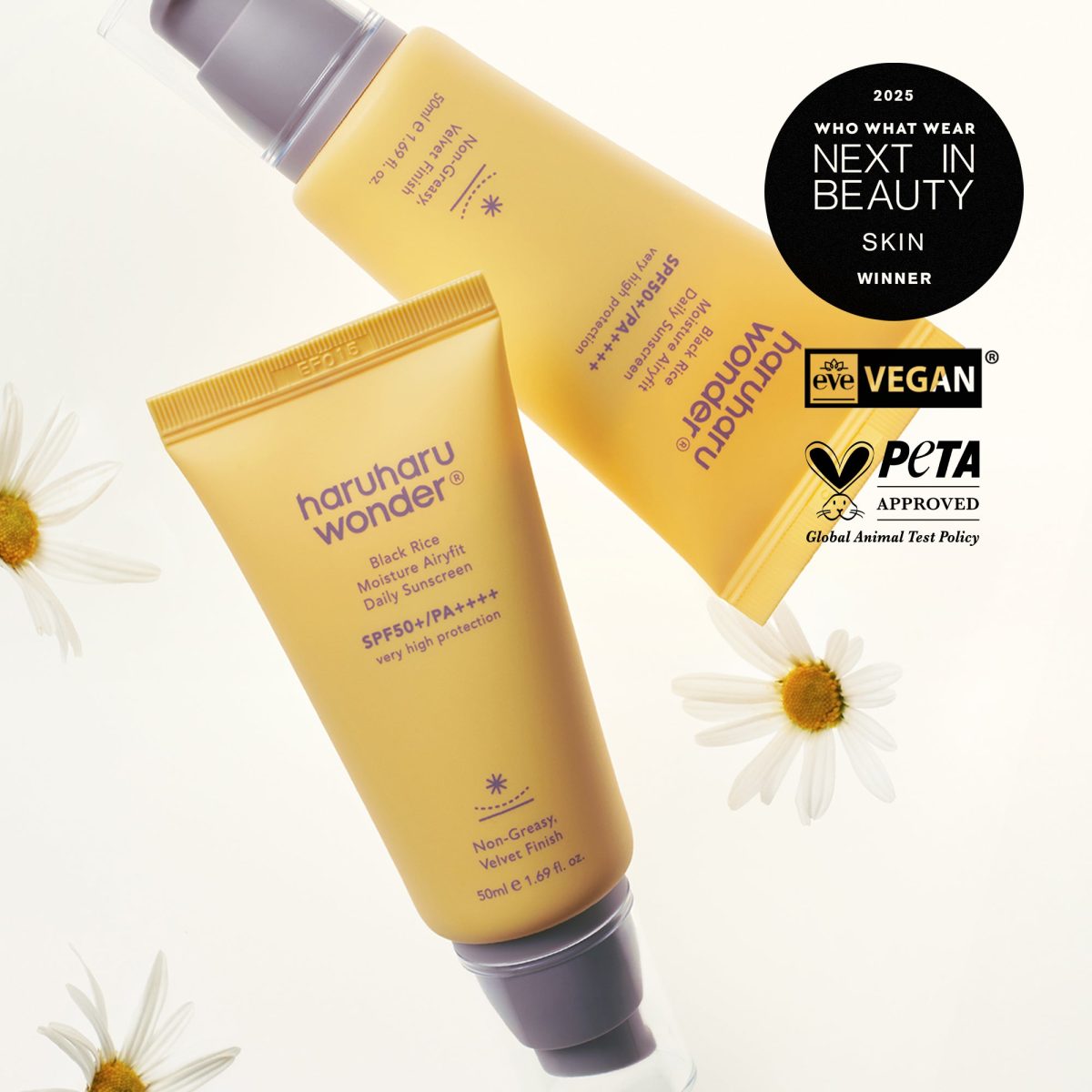 Haruharu Wonder Black Rice Moisture Airyfit Daily Sunscreen SPF50+ PA++++ - Korean Skincare