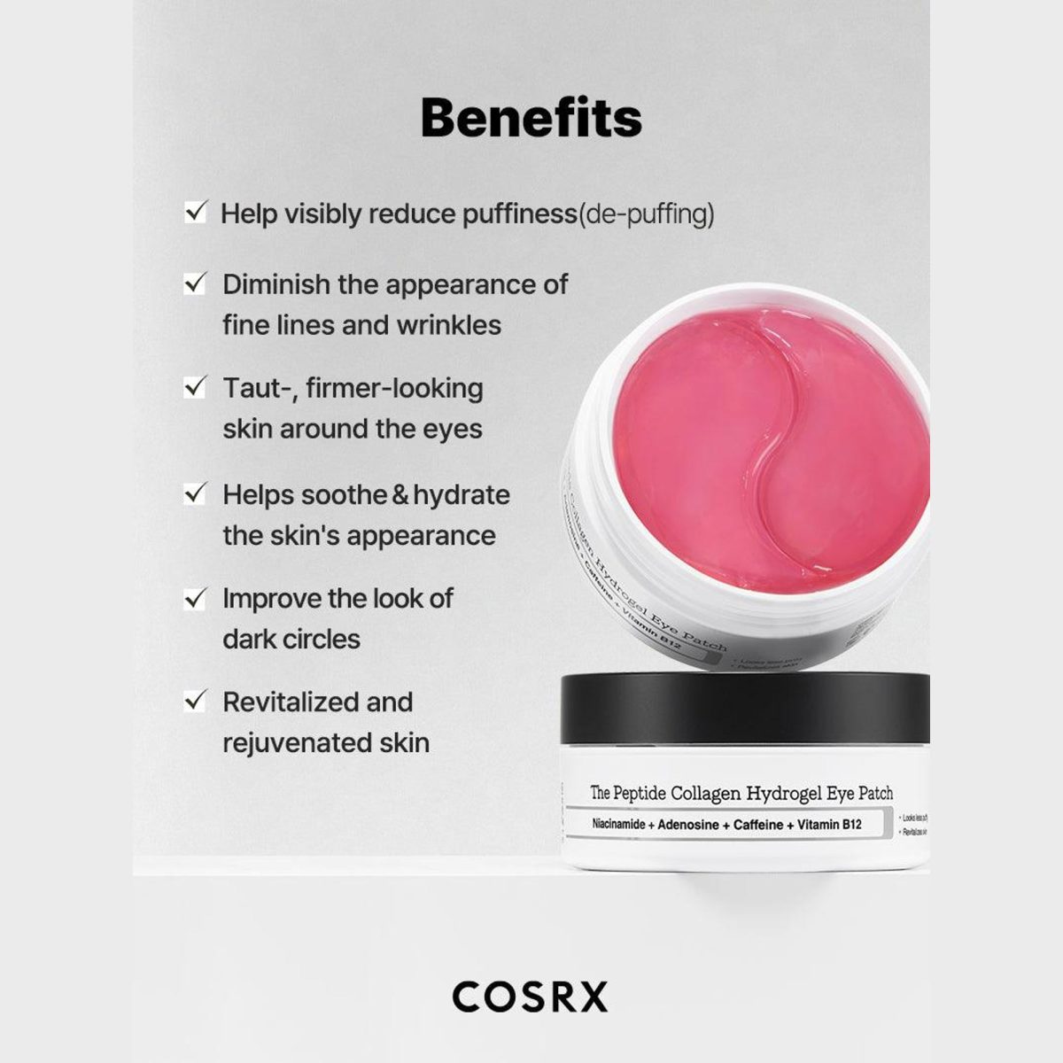 COSRX The Peptide Collagen Hydrogel Eye Patch - Korean Skincare