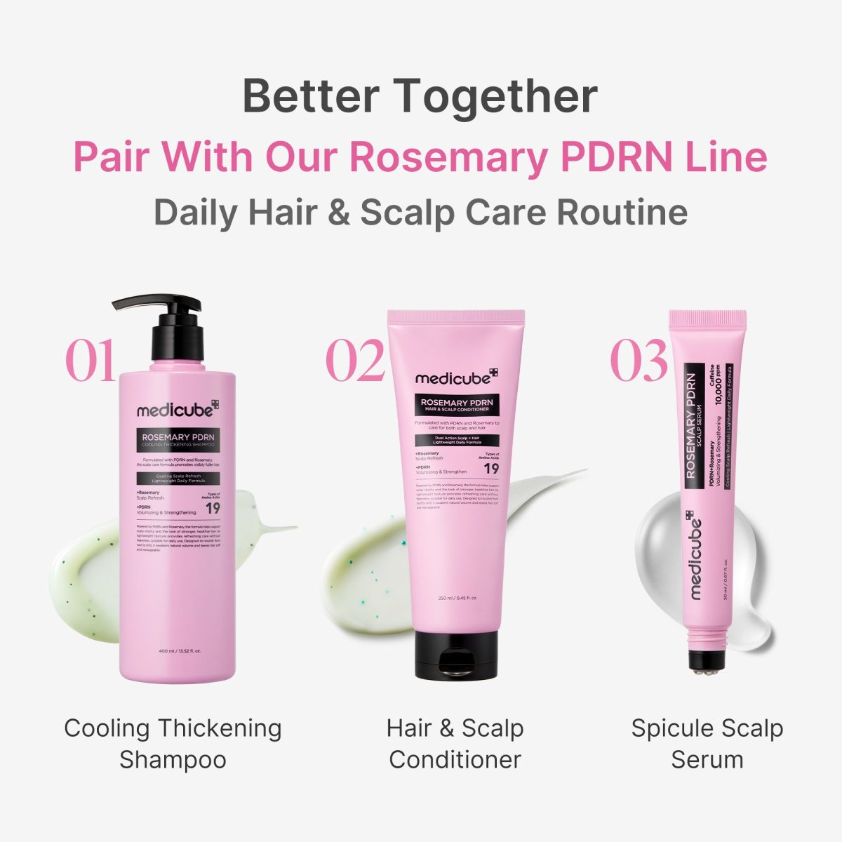Medicube Rosemary PDRN Hair & Scalp Conditioner - Korean Hair Care