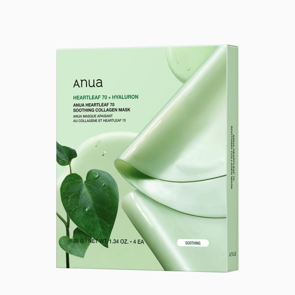 Heartleaf 70 Soothing Collagen Mask 4-Pack