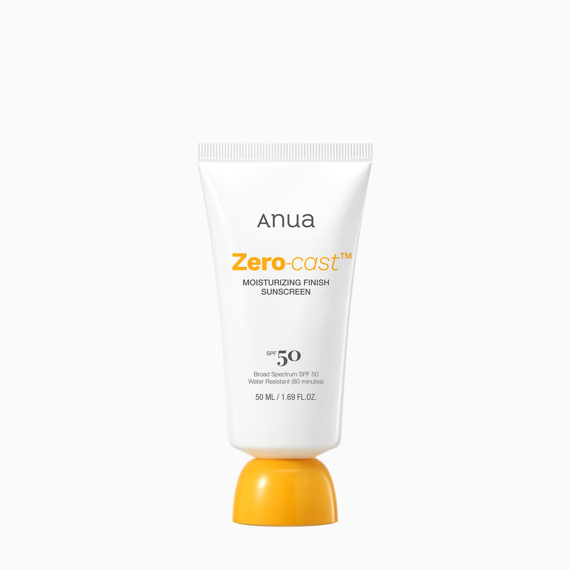Anua Zero-Cast Moisturizing Finish Sunscreen SPF50 - Korean Skincare Zero-Cast Moisturizing Finish Sunscreen SPF50