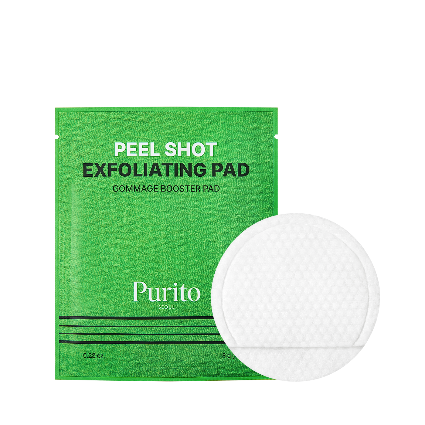 Purito Seoul Peel Shot Exfoliating Pad - Korean Skincare Peel Shot Exfoliating Pad 8-Pack