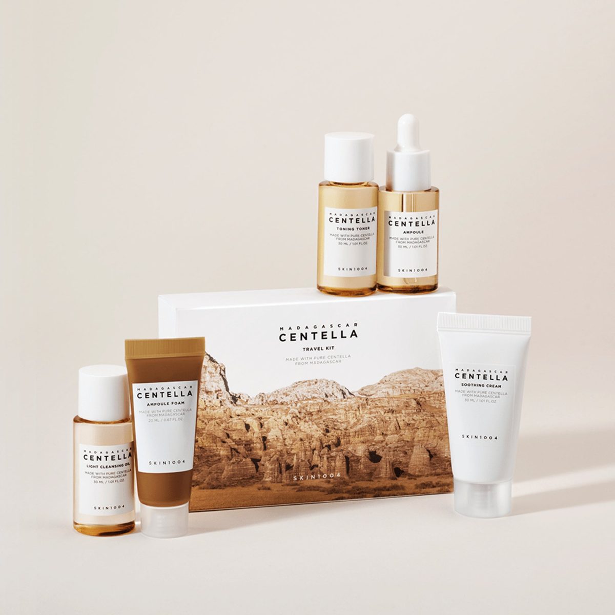 SKIN1004 Madagascar Centella Travel Kit (5 pcs) - Korean Skincare